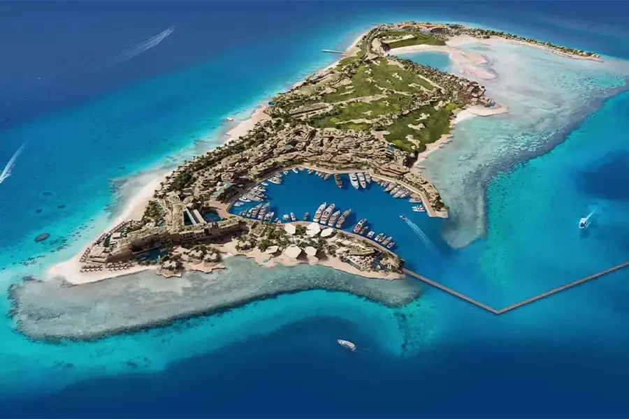 Sindalah Floating Breakwater Saudi Arabia
